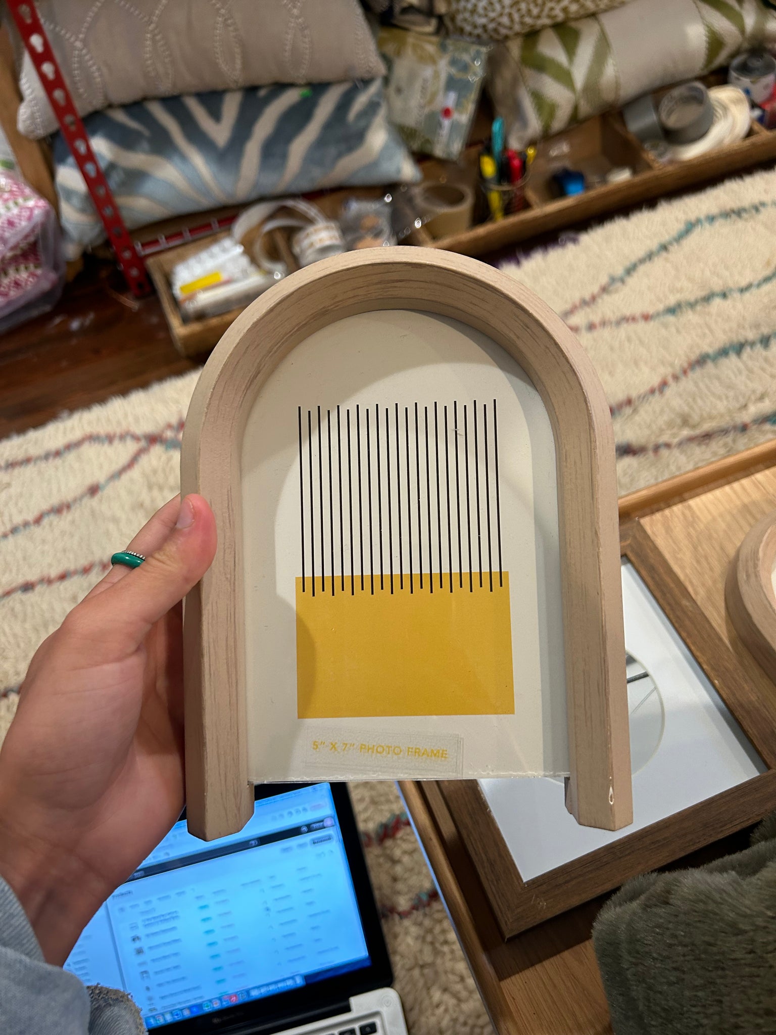 Wooden arched frames