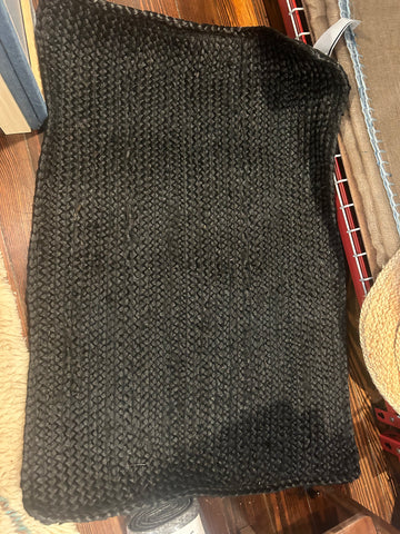 Black Jute Rug
