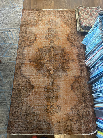 Vintage  rug amber color