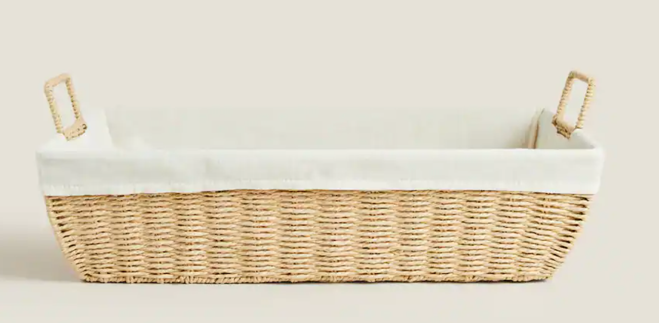 Basket with Linen and Cotton insert