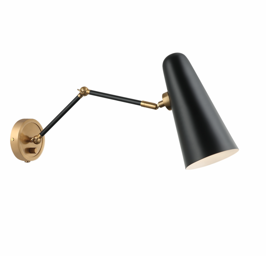 matteo black sconce