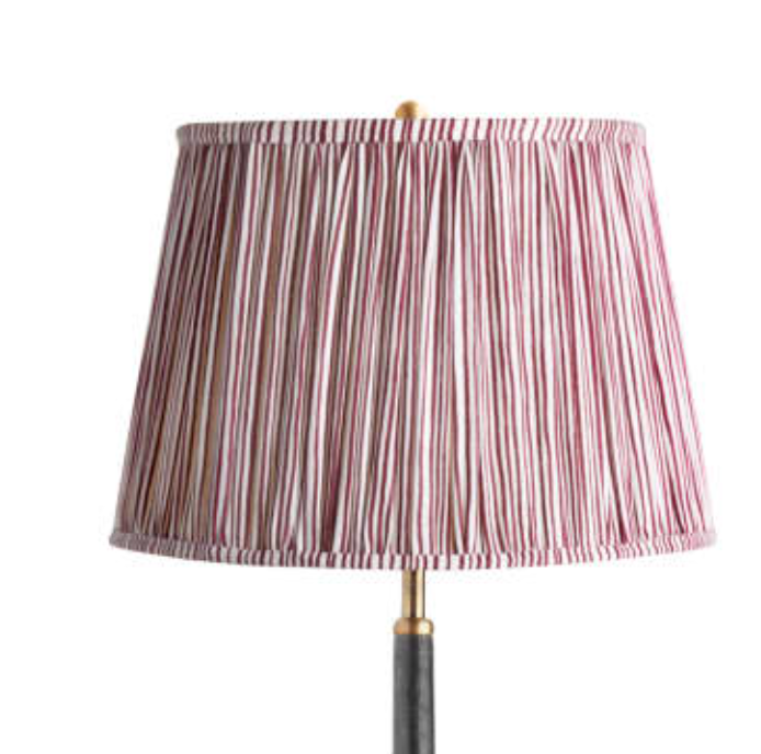 candy stripe block printed empire shade