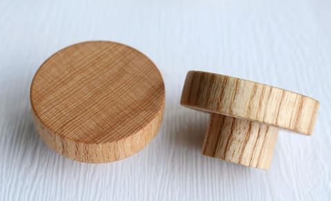 Nature Wood Flat Cabinet Knob