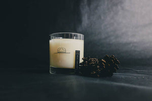 Leather + Pine Candle