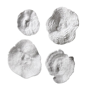 White Resin Coral Wall Decor