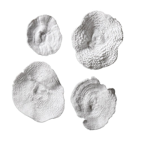 White Resin Coral Wall Decor